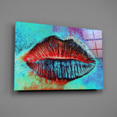 Lips Glass Wall Art.